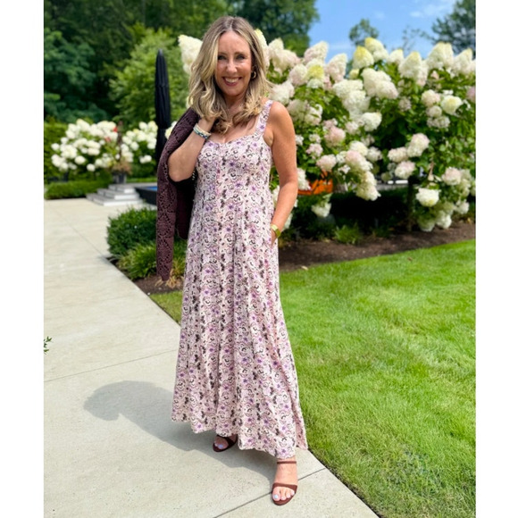 Z SUPPLY x EVEREVE NWT Angel Eyes Toile Floral Print Midi Dress // L - Picture 15 of 16